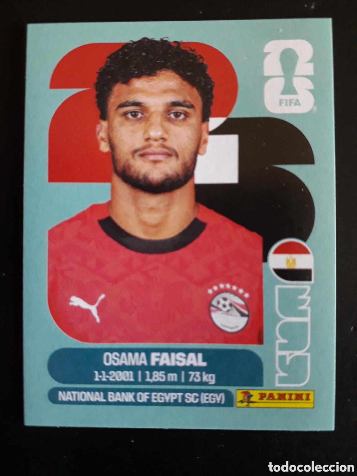 Cromos de F&uacute;tbol: FAISAL EGIPTO EGY 16 MUNDIAL F&Uacute;TBOL 2026 FIFA WORLD CUP PANINI SIN PEGAR PEDIDO M&Iacute;NIMO 3&euro;