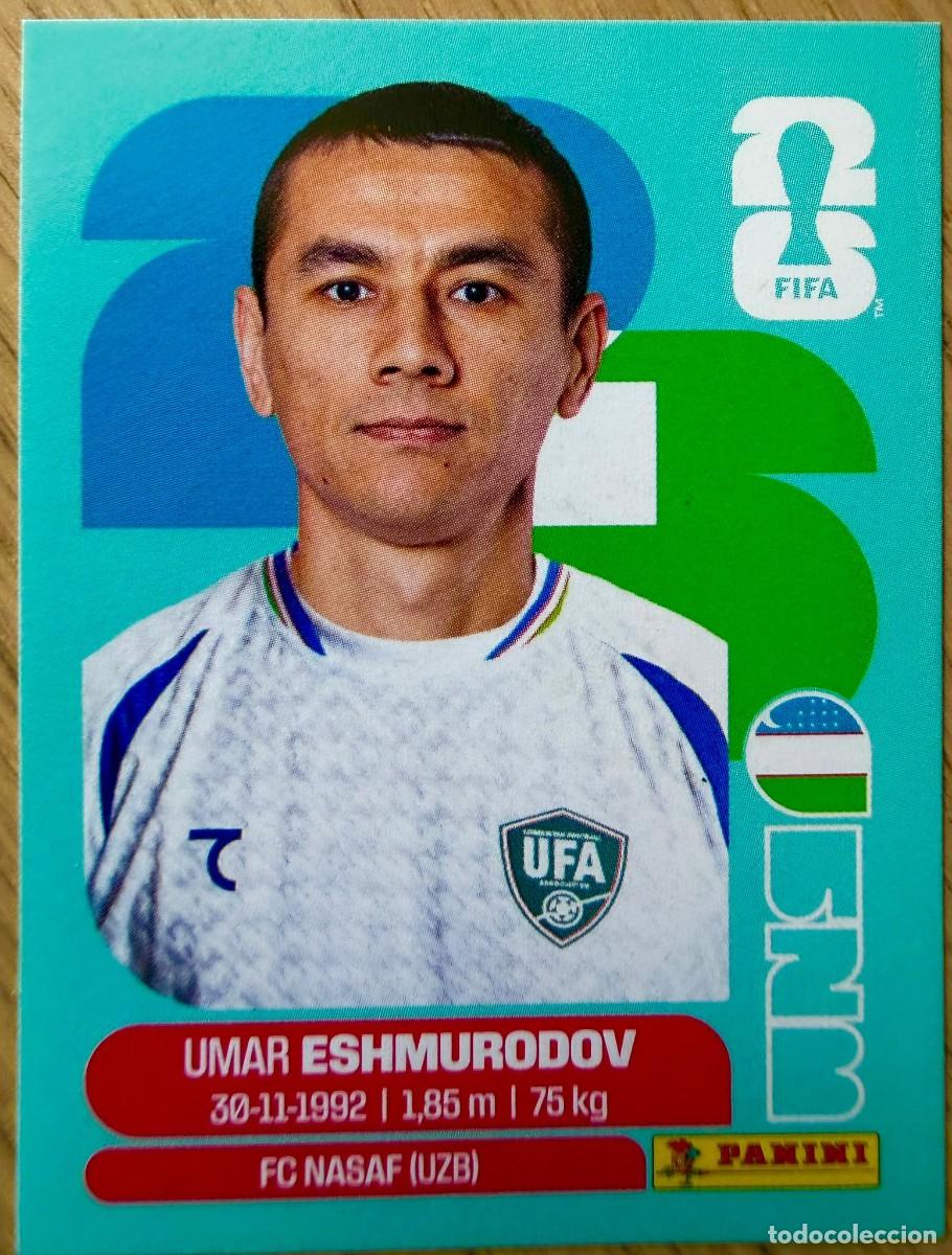 Fu&szlig;ball-Sticker: UZB5 UZB 5 ESHMURODOV UZBEKISTAN MUNDIAL FIFA WORLD CUP 2026 26 STICKER CROMO PANINI SIN PEGAR