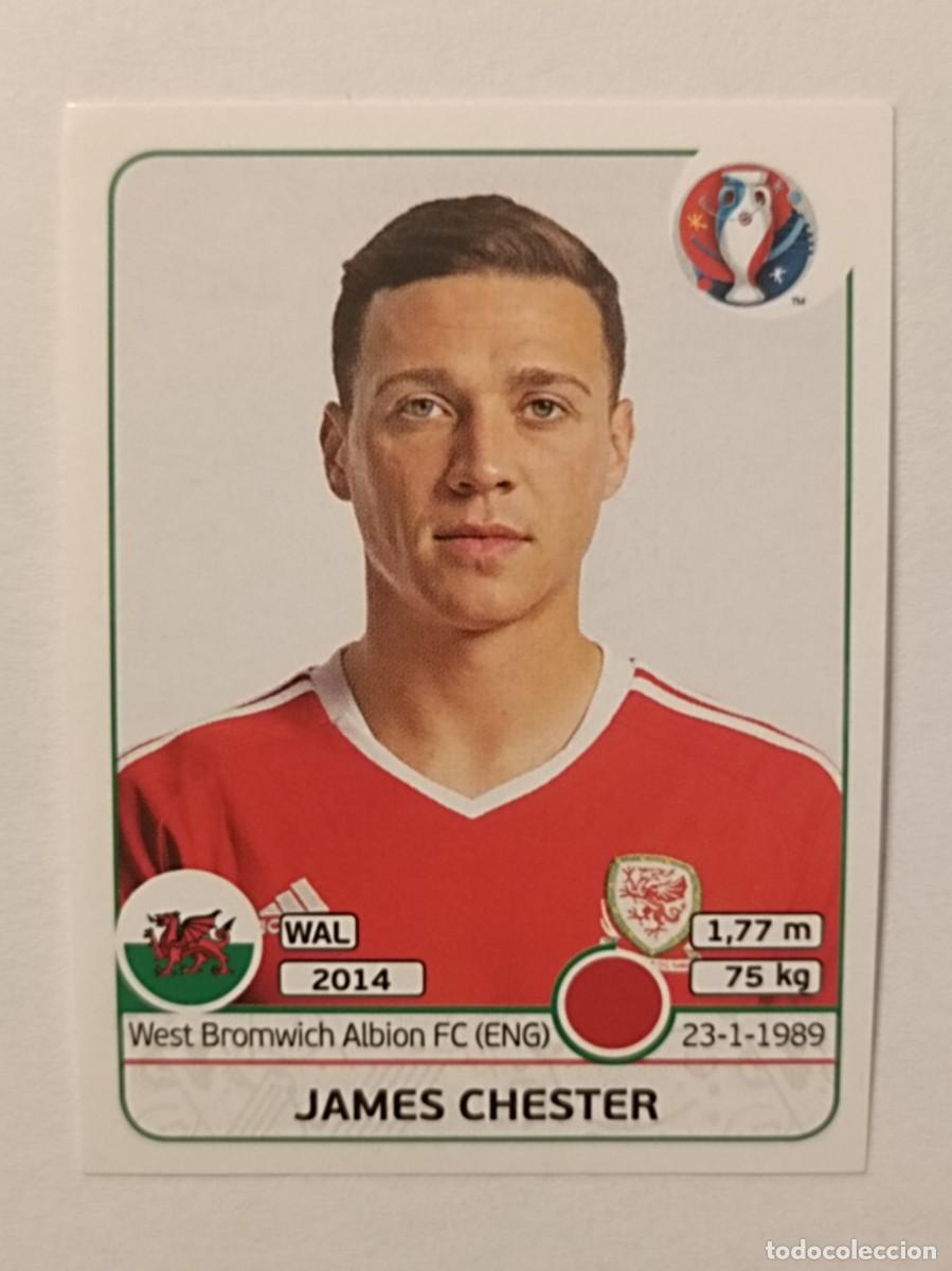 Football Stickers: #183 JAMES CHESTER (GALES) EURO FRANCIA 2016 PANINI