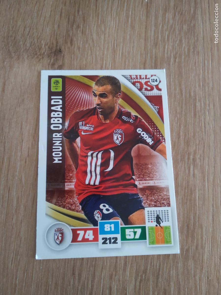 Football Stickers: 124 OBBADI LOSC LILLE CROMO FUTBOL PANINI LIGA FRANCIA 2016-2017 FOOT LIGUE 1 ADRENALYN 16-17