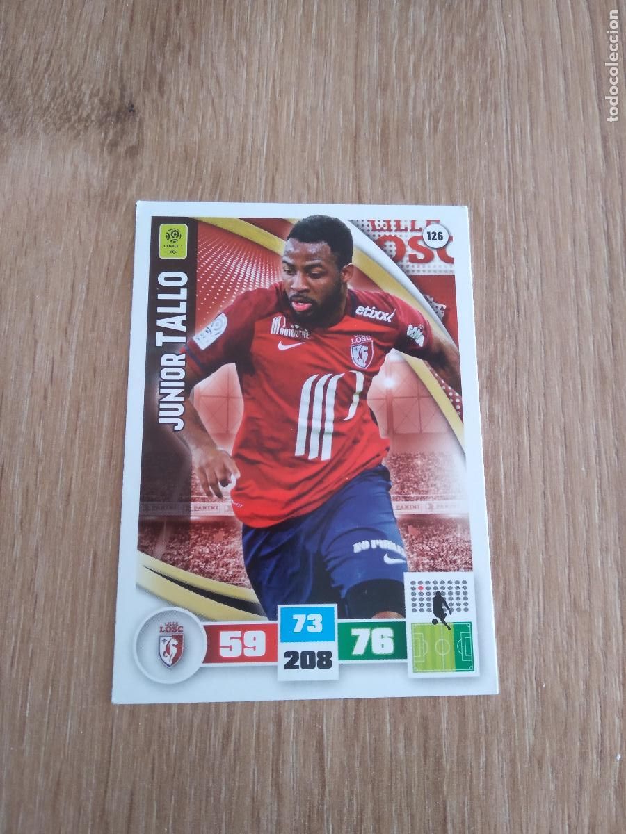 Football Stickers: 126 JUNIOR TALLO LOSC LILLE CROMO FUTBOL PANINI LIGA FRANCIA 2016-2017 FOOT LIGUE 1 ADRENALYN 16-17