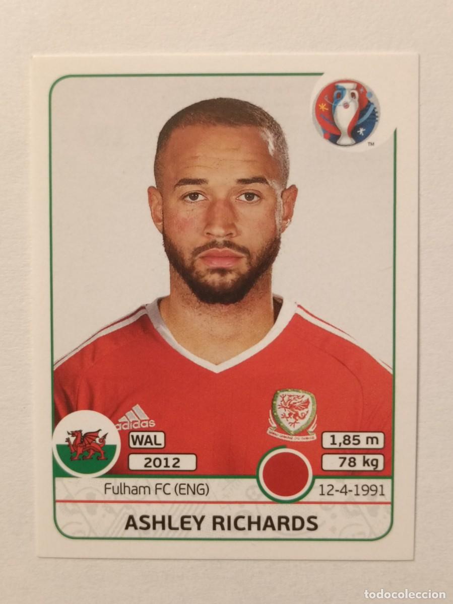 Cromos de F&uacute;tbol: #187 ASHLEY RICHARDS (GALES) EURO FRANCIA 2016 PANINI
