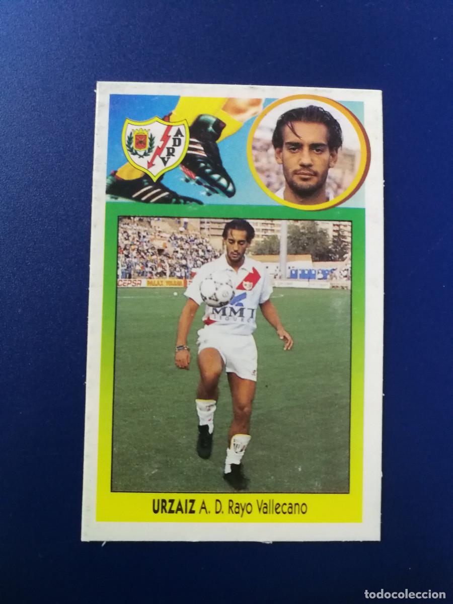 Football Stickers: Urzaiz Rayo Vallecano, Ultimo Fichaje n&ordm; 25, versi&oacute;n dif&iacute;cil, Este 3/94, despegado