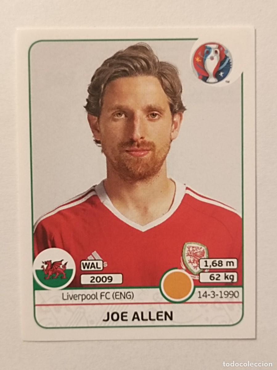 Cromos de F&uacute;tbol: #190 JOE ALLEN (GALES) EURO FRANCIA 2016 PANINI