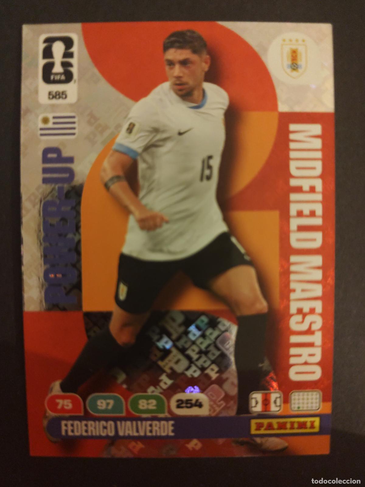 Cromos de F&uacute;tbol: 585 FEDERICO VALVERDE URUGUAY MIDFIELD MAESTRO ADRENALYN MUNDIAL FIFA WORLD CUP 2026 PANINI
