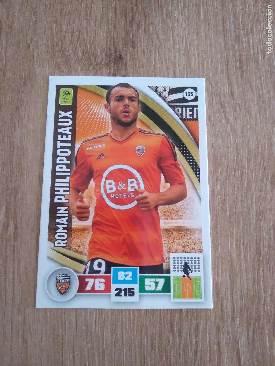 Cromos de F&uacute;tbol: 135 PHILIPPOTEAUX LORIENT CROMO FUTBOL PANINI LIGA FRANCIA 2016-2017 FOOT LIGUE 1 ADRENALYN 16-17