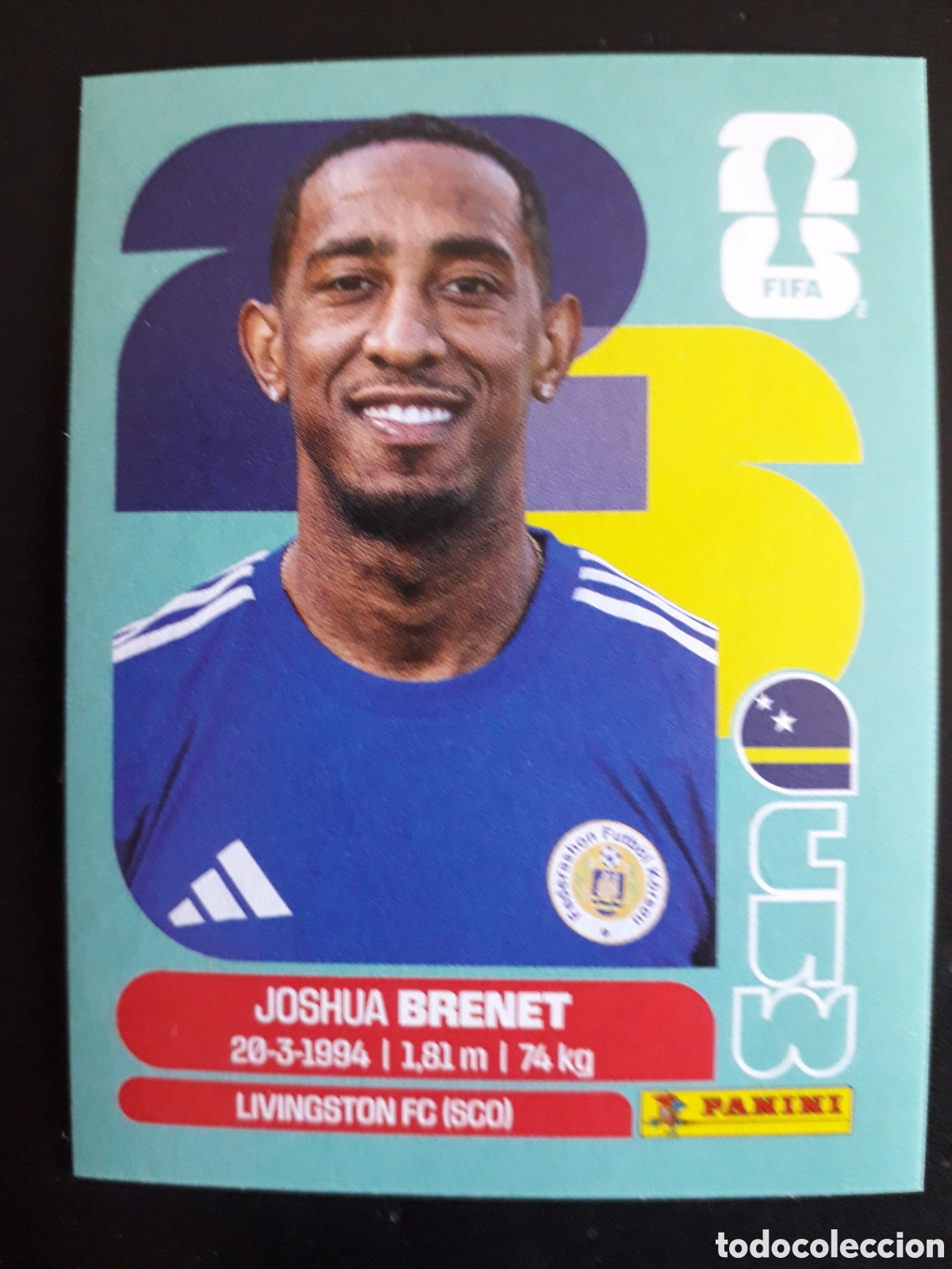 Cromos de F&uacute;tbol: BRENET CURA&Ccedil;AO CUW 6 MUNDIAL F&Uacute;TBOL 2026 FIFA WORLD CUP PANINI SIN PEGAR PEDIDO M&Iacute;NIMO 3&euro;