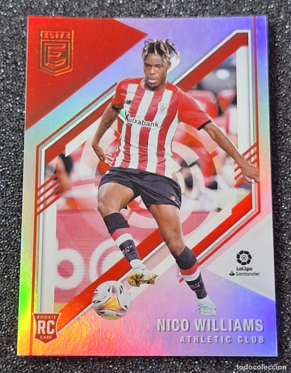 Cromos de F&uacute;tbol: Nico Williams Athletic de Bilbao Panini Donruss Elite Soccer Rookie RC