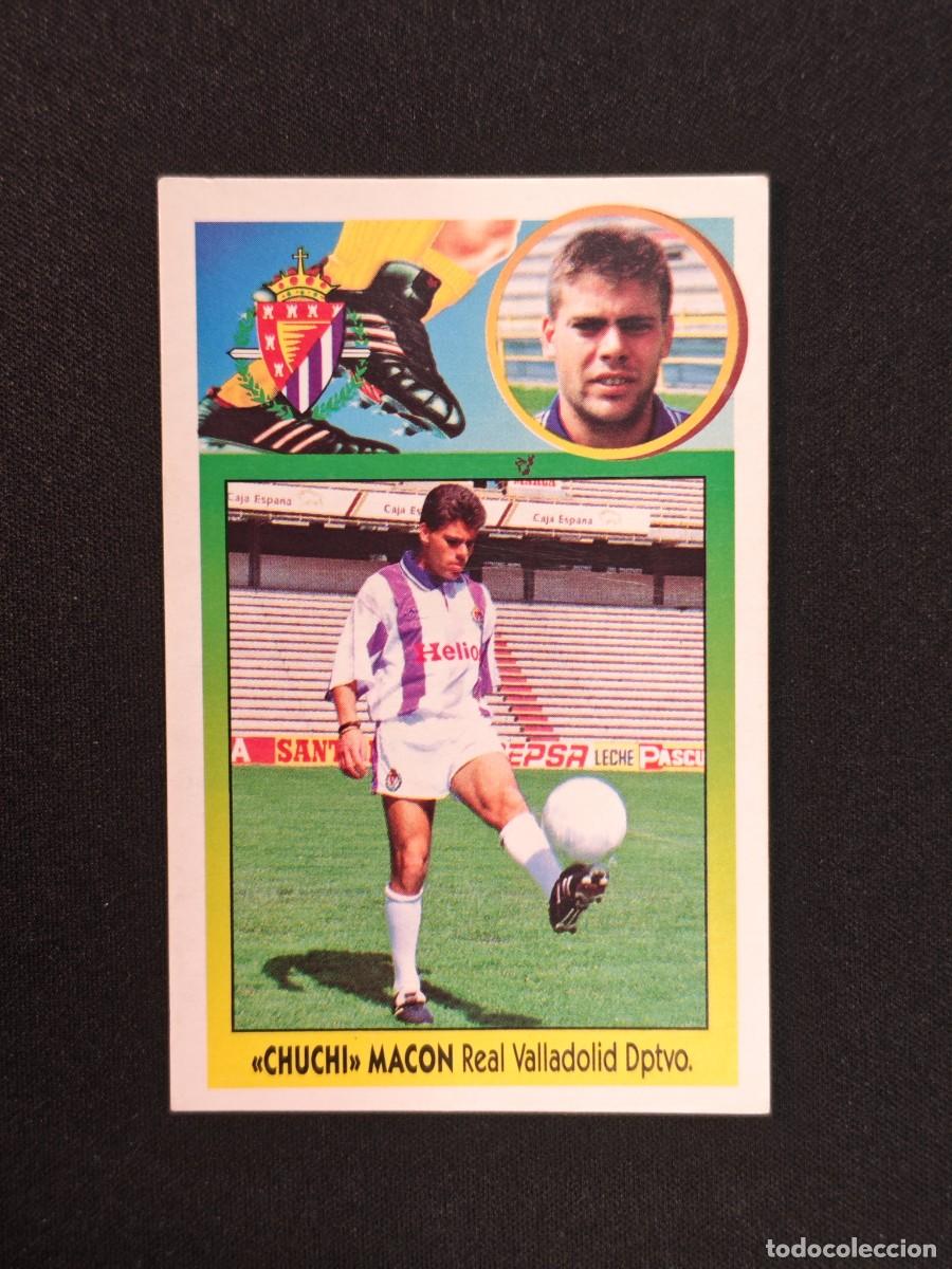 Figurine di Calcio: CROMO LIGA ESTE CHUCHI MACON REAL VALLADOLID NUNCA PEGADO SIN PEGAR 93 94 1993 1994 RA526
