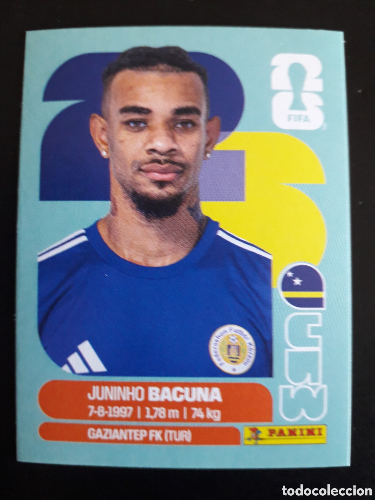 Figurine di Calcio: BACUNA CURA&Ccedil;AO CUW 11 MUNDIAL F&Uacute;TBOL 2026 FIFA WORLD CUP PANINI SIN PEGAR PEDIDO M&Iacute;NIMO 3&euro;