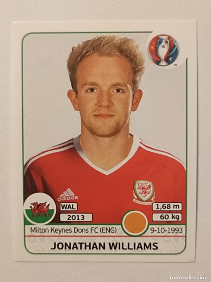 Fu&szlig;ball-Sticker: #193 JONATHAN WILLIAMS (GALES) EURO FRANCIA 2016 PANINI