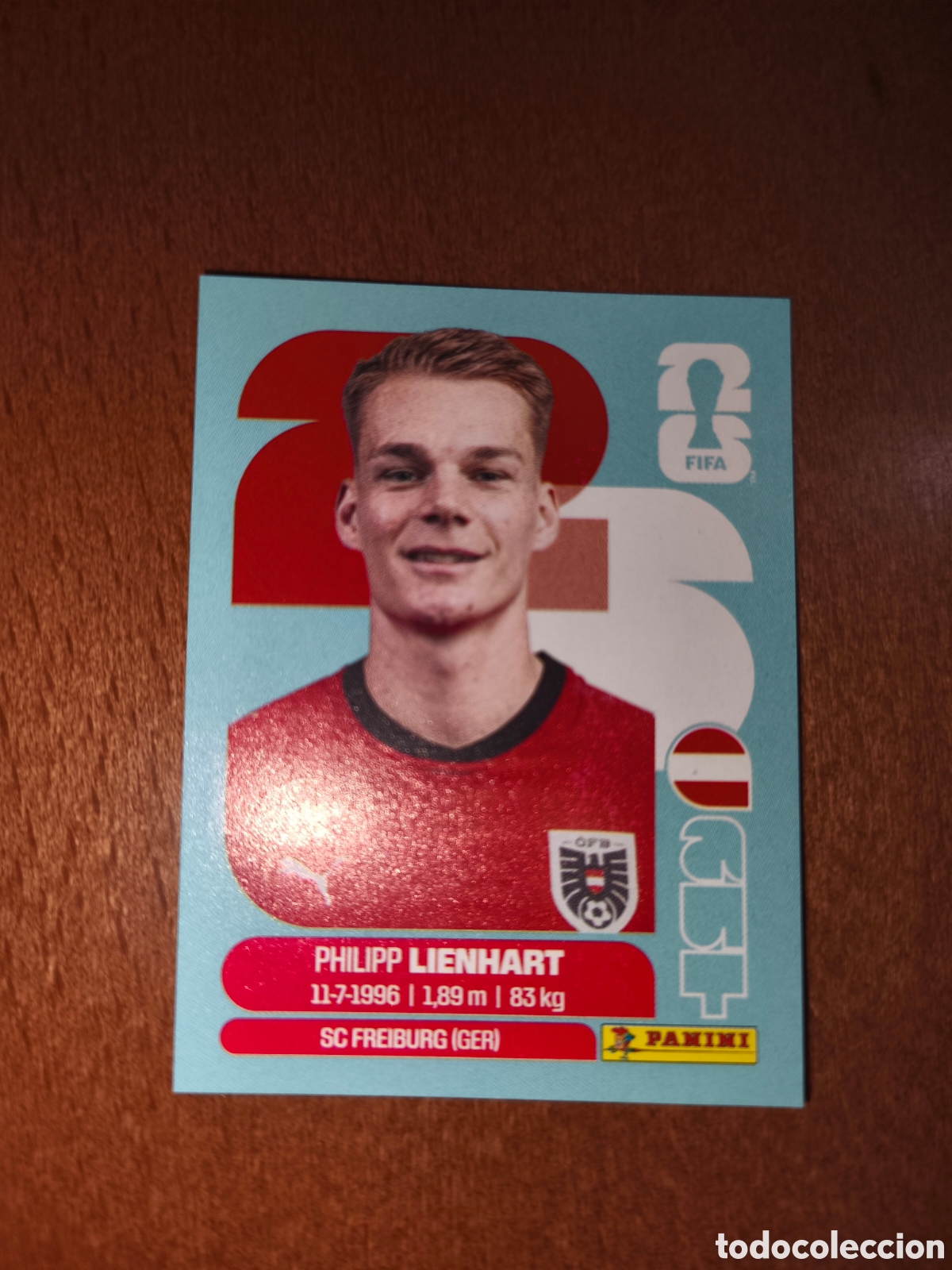 Fu&szlig;ball-Sticker: AUT6 Philipp Lienhart Fifa World Cup 2026 Austria