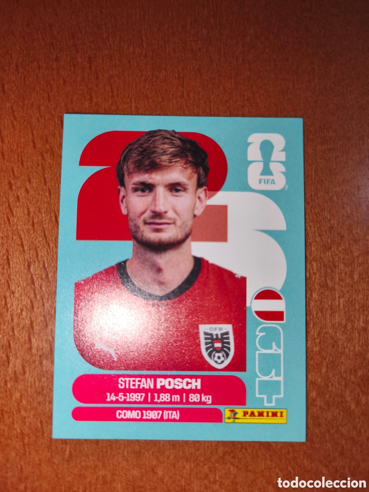 Football Stickers: AUT7 Stefan Posch Fifa World Cup 2026 Austria