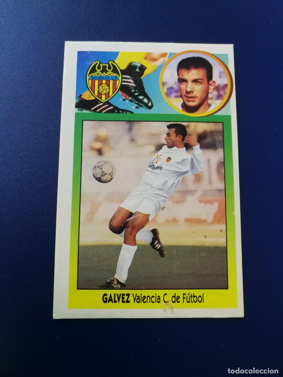 Football Stickers: Galvez Coloca Valencia CF, editorial Este 1993-94, Este 93/94, despegado