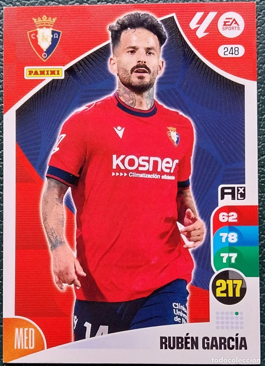 Cromos de F&uacute;tbol: 248 RUBEN GARCIA OSASUNA FICHAS ALBUM ADRENALYN XL 2024 2025 24 25