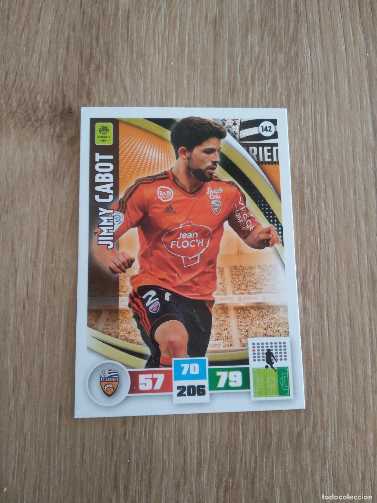 Cromos de F&uacute;tbol: 142 JIMMY CABOT LORIENT CROMO FUTBOL PANINI LIGA FRANCIA 2016-2017 FOOT LIGUE 1 ADRENALYN 16-17