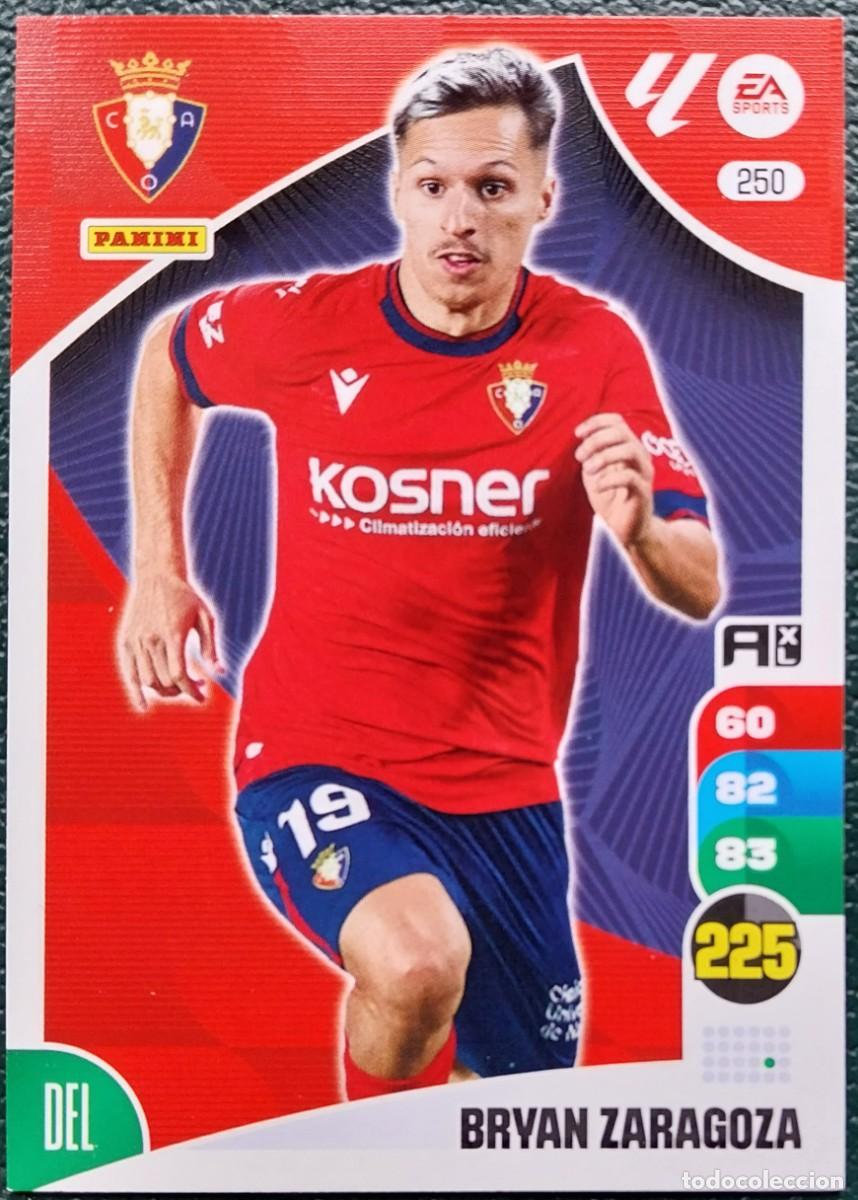 Cromos de F&uacute;tbol: 250 BRYAN ZARAGOZA OSASUNA FICHAS ALBUM ADRENALYN XL 2024 2025 24 25
