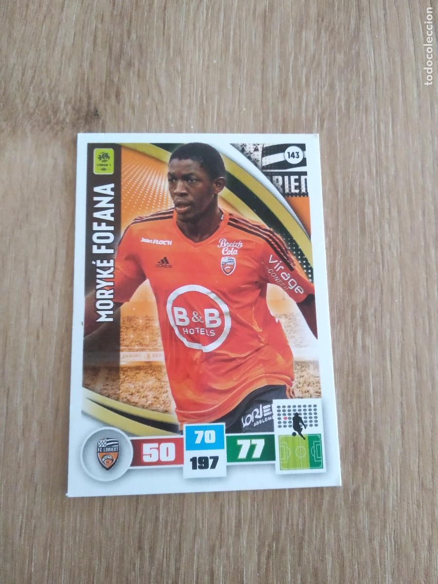 Cromos de F&uacute;tbol: 143 FOFANA LORIENT CROMO FUTBOL PANINI LIGA FRANCIA 2016-2017 FOOT LIGUE 1 ADRENALYN 16-17