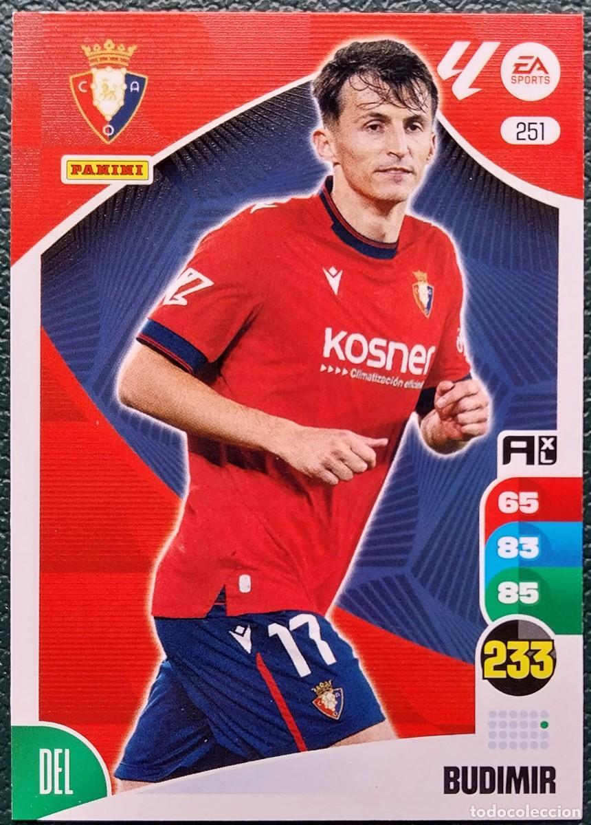 Cromos de F&uacute;tbol: 251 BUDIMIR OSASUNA FICHAS ALBUM ADRENALYN XL 2024 2025 24 25