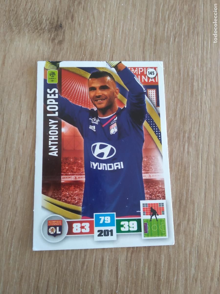 Cromos de F&uacute;tbol: 145 ANTHONY LOPES O. LYON CROMO FUTBOL PANINI LIGA FRANCIA 2016-2017 FOOT LIGUE 1 ADRENALYN 16-17