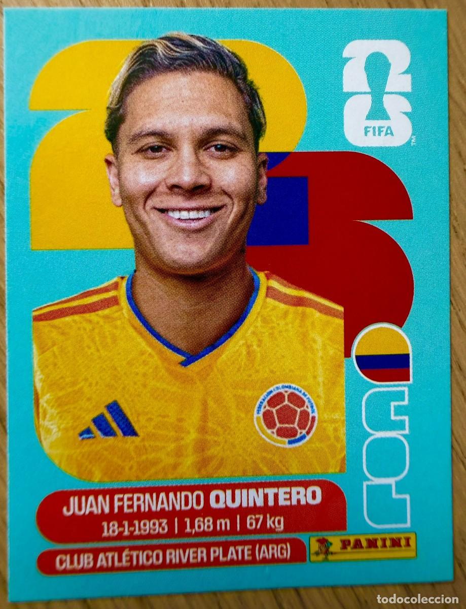 Cromos de F&uacute;tbol: COL15 COL 15 QUINTEROS COLOMBIA MUNDIAL FIFA WORLD CUP 2026 26 STICKER CROMO PANINI SIN PEGAR