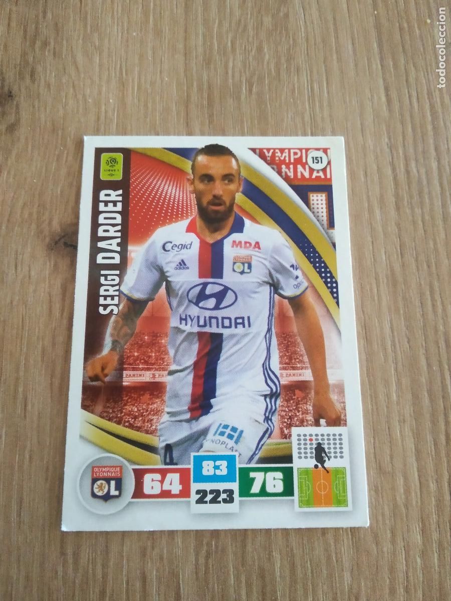 Figurine di Calcio: 151 DARDER O. LYON CROMO FUTBOL PANINI LIGA FRANCIA 2016-2017 FOOT LIGUE 1 ADRENALYN 16-17