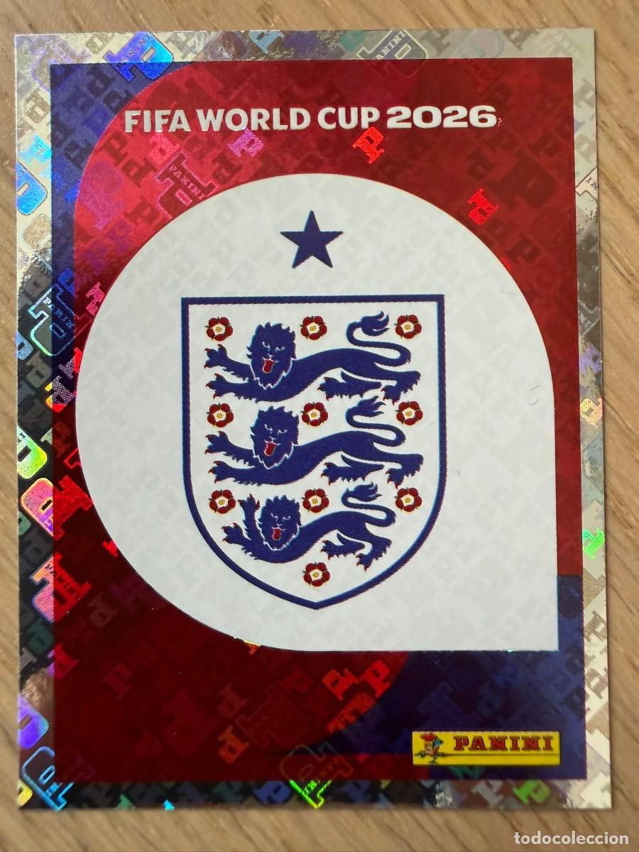 Football Stickers: ENG1 ENG 1 ESCUDO INGLATERRA MUNDIAL FIFA WORLD CUP 2026 26 STICKER CROMO PANINI SIN PEGAR