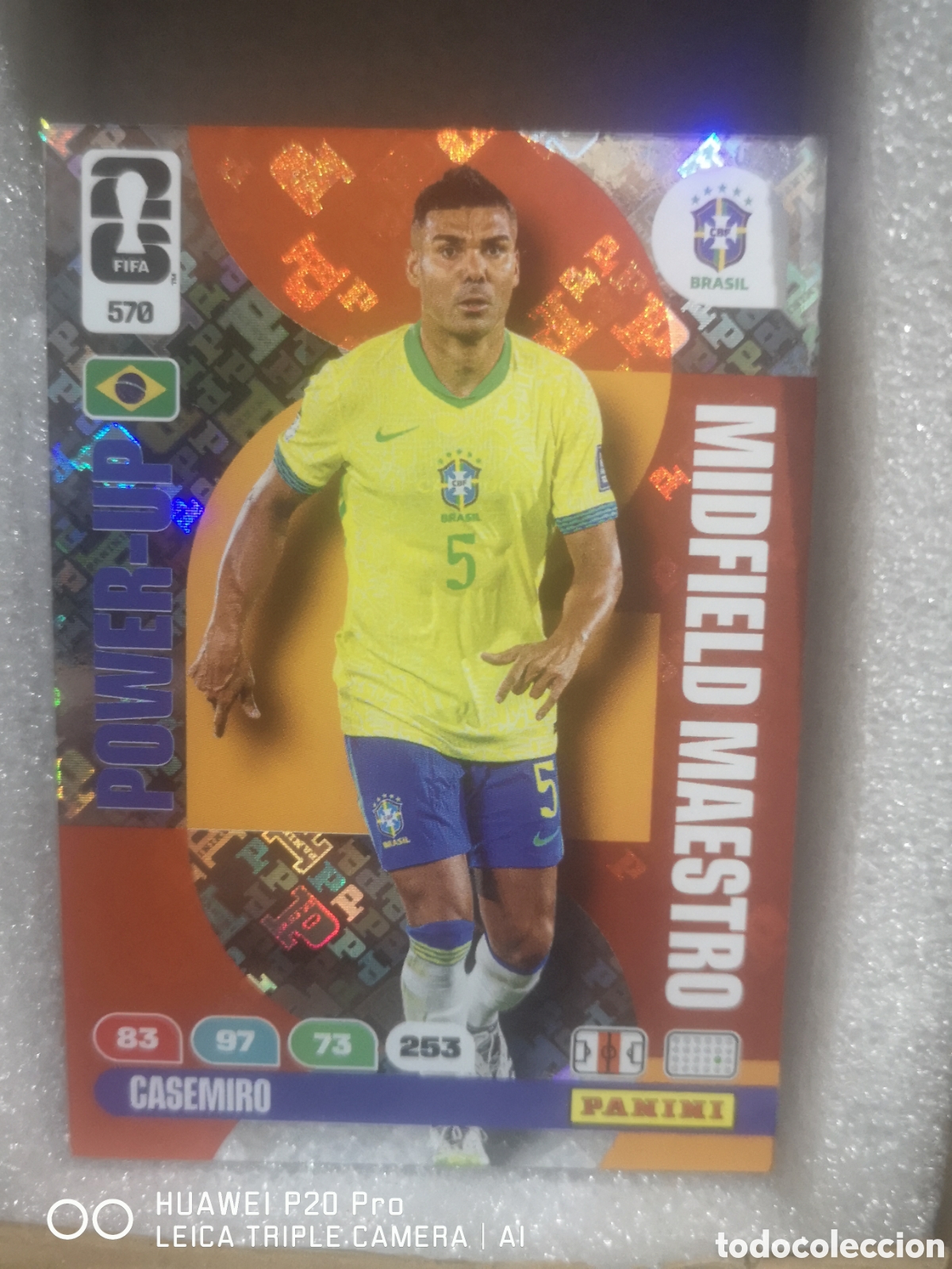 Football Stickers: ADRENALYN XL FIFA WORLD CUP 2026 MIDFIELD MAESTRO POWER - UP CASEMIRO 570 BRASIL