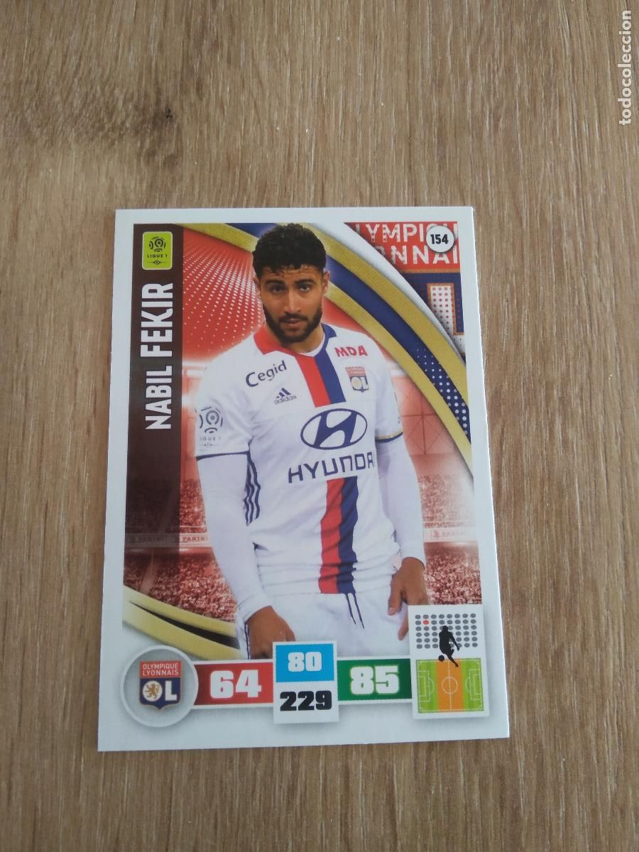 Football Stickers: 154 FEKIR O. LYON CROMO FUTBOL PANINI LIGA FRANCIA 2016-2017 FOOT LIGUE 1 ADRENALYN 16-17