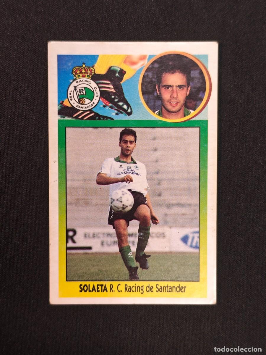 Figurine di Calcio: CROMO LIGA ESTE SOLAETA RACING SANTANDER NUNCA PEGADO SIN PEGAR 93 94 1993 1994 RA526
