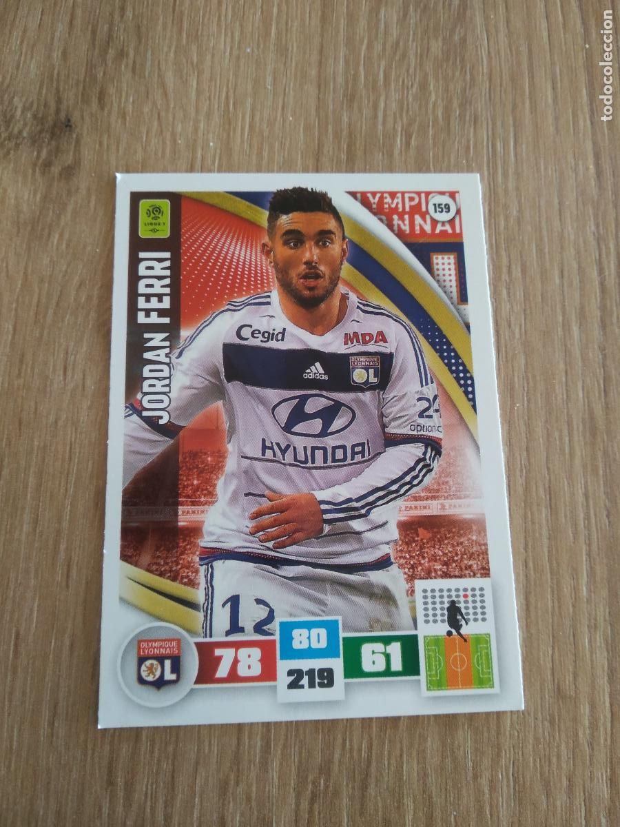 Football Stickers: 159 JORDAN FERRI O. LYON CROMO FUTBOL PANINI LIGA FRANCIA 2016-2017 FOOT LIGUE 1 ADRENALYN 16-17