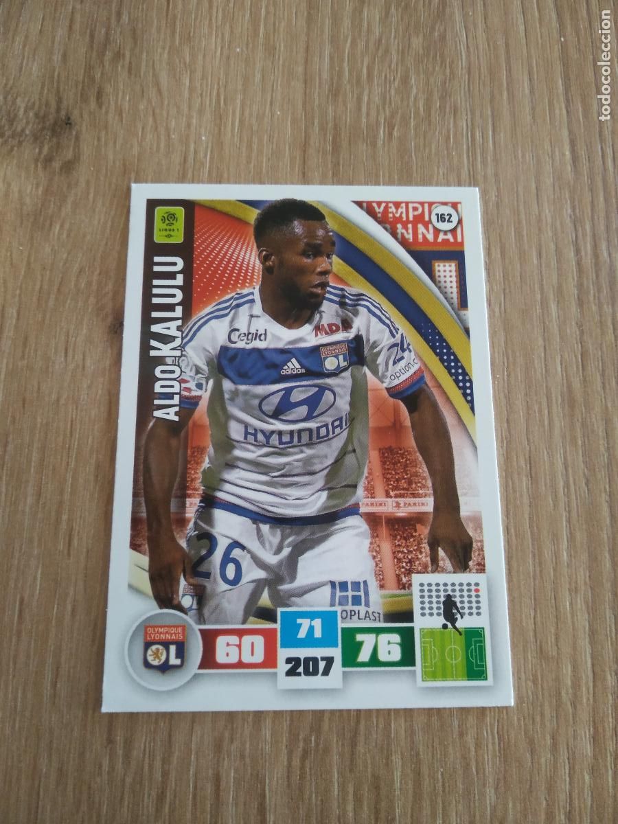 Cartes &agrave; collectionner de Football: 162 KALULU O. LYON CROMO FUTBOL PANINI LIGA FRANCIA 2016-2017 FOOT LIGUE 1 ADRENALYN 16-17