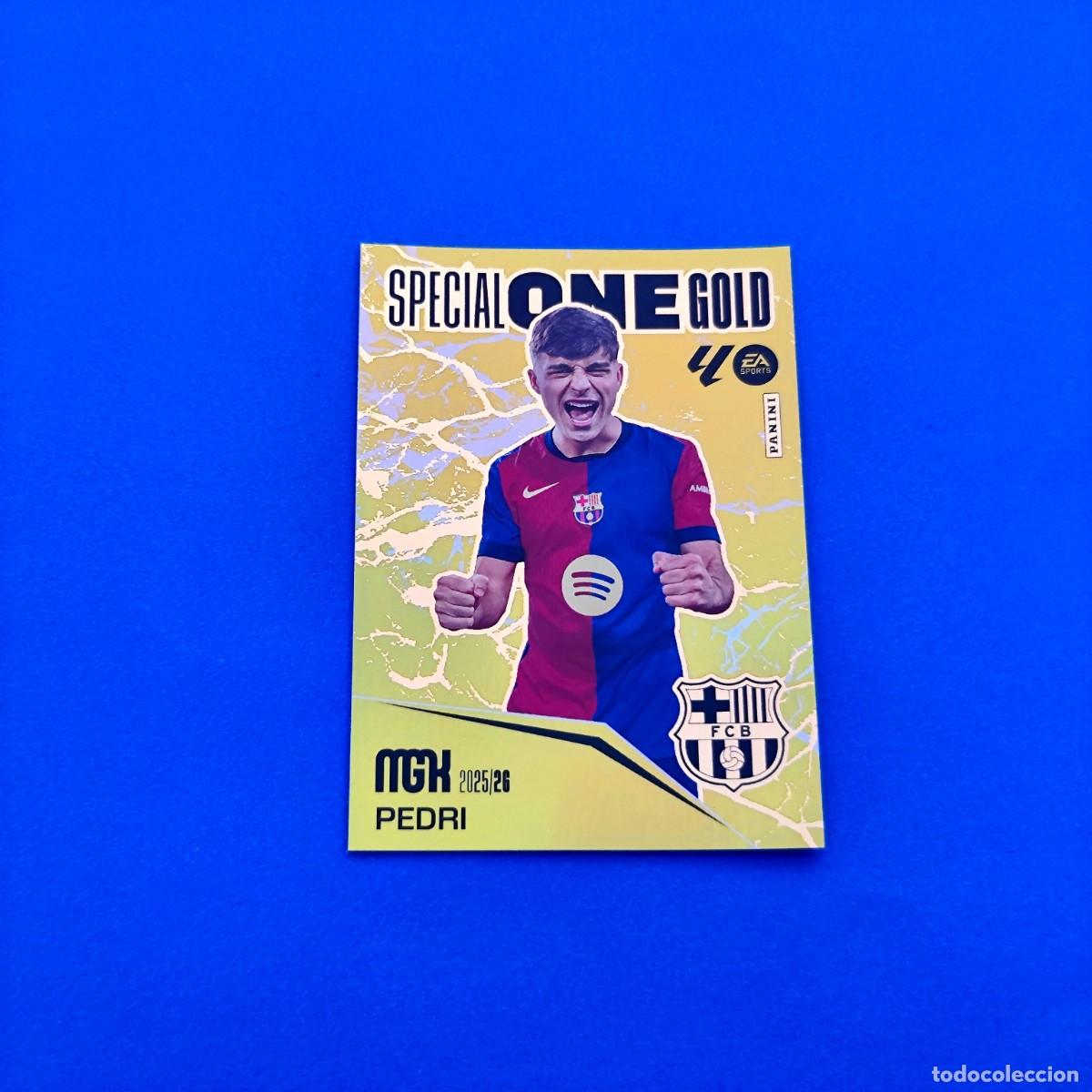 Cromos de F&uacute;tbol: Megacracks 2025 2026 / 25 26 Special One Gold Pedri Barcelona