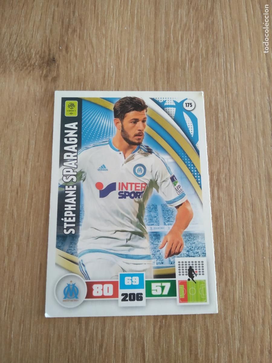 Cartes &agrave; collectionner de Football: 175 SPARAGNA O. MARSELLA CROMO FUTBOL PANINI LIGA FRANCIA 2016-2017 FOOT LIGUE 1 ADRENALYN 16-17