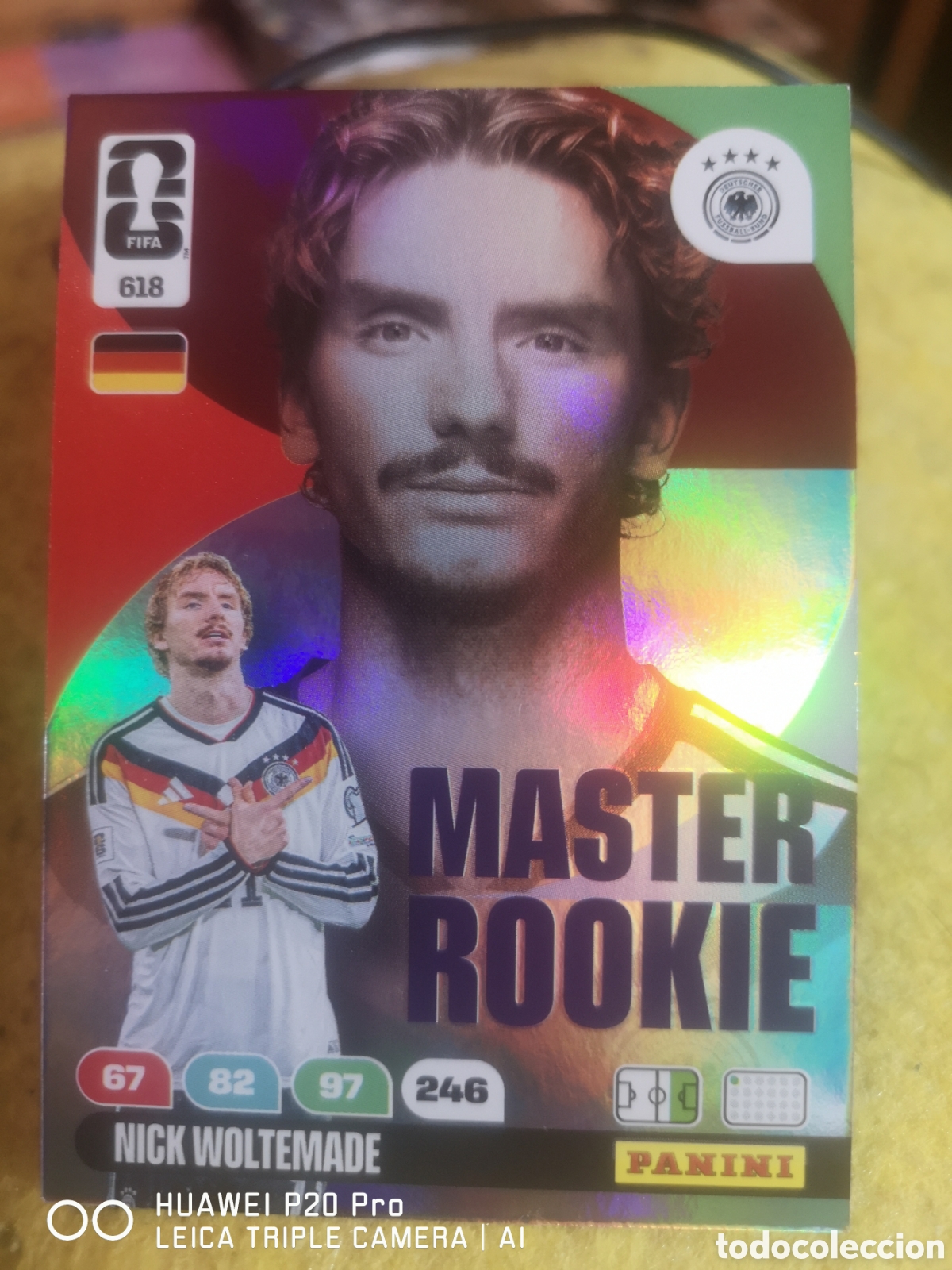 Cartes &agrave; collectionner de Football: ADRENALYN FIFA WORLD CUP 2026 MASTER ROOKIE NICK WOLTEMADE 618 ALEMANIA
