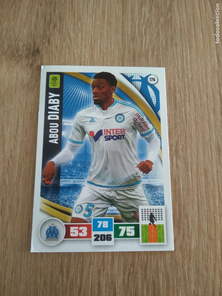 Cromos de F&uacute;tbol: 176 ABOU DIABY O. MARSELLA CROMO FUTBOL PANINI LIGA FRANCIA 2016-2017 FOOT LIGUE 1 ADRENALYN 16-17