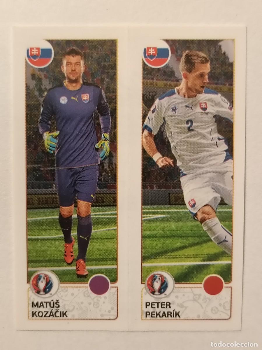 Cromos de F&uacute;tbol: #208 KOZACIK-PEKARIK (ESLOVAQUIA) EURO FRANCIA 2016 PANINI
