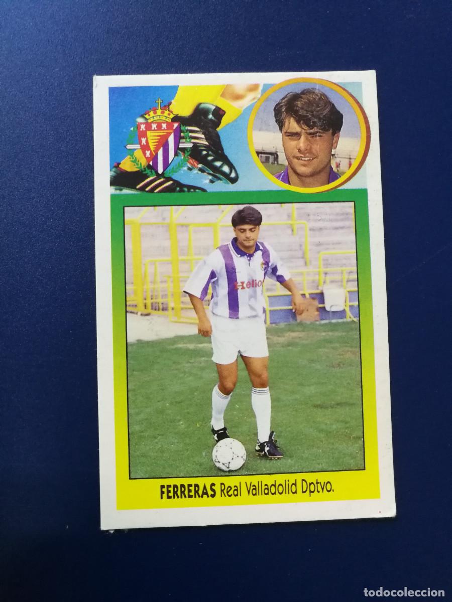 Football Stickers: Ferreras Coloca Real Valladolid, editorial Este 1993-94, Este 93/94, despegado
