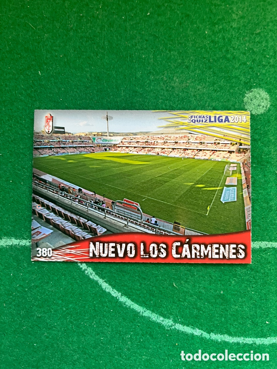 Fu&szlig;ball-Sticker: 380 NUEVO LOS CARMENES GRANADA LAS FICHAS DE LA LIGA 2013 2014 MUNDICROMO ESTADIO