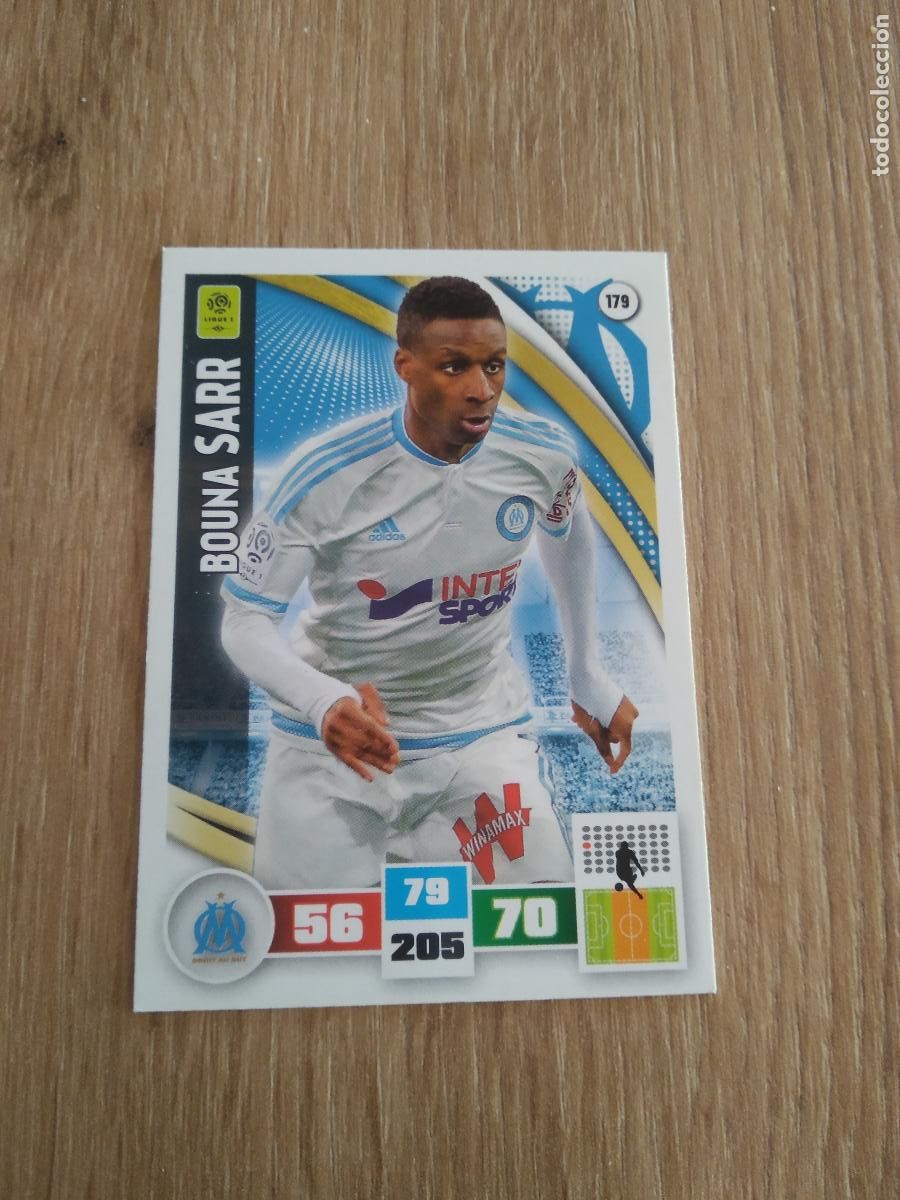 Cromos de F&uacute;tbol: 179 BOUNA SARR O. MARSELLA CROMO FUTBOL PANINI LIGA FRANCIA 2016-2017 FOOT LIGUE 1 ADRENALYN 16-17