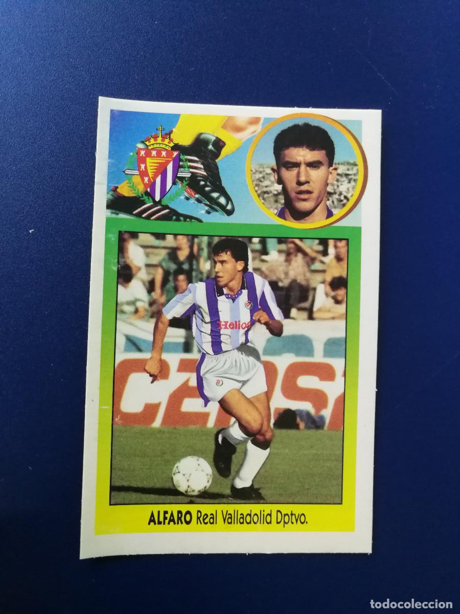 Football Stickers: Alfaro Coloca Real Valladolid, editorial Este 1993-94, Este 93/94, despegado