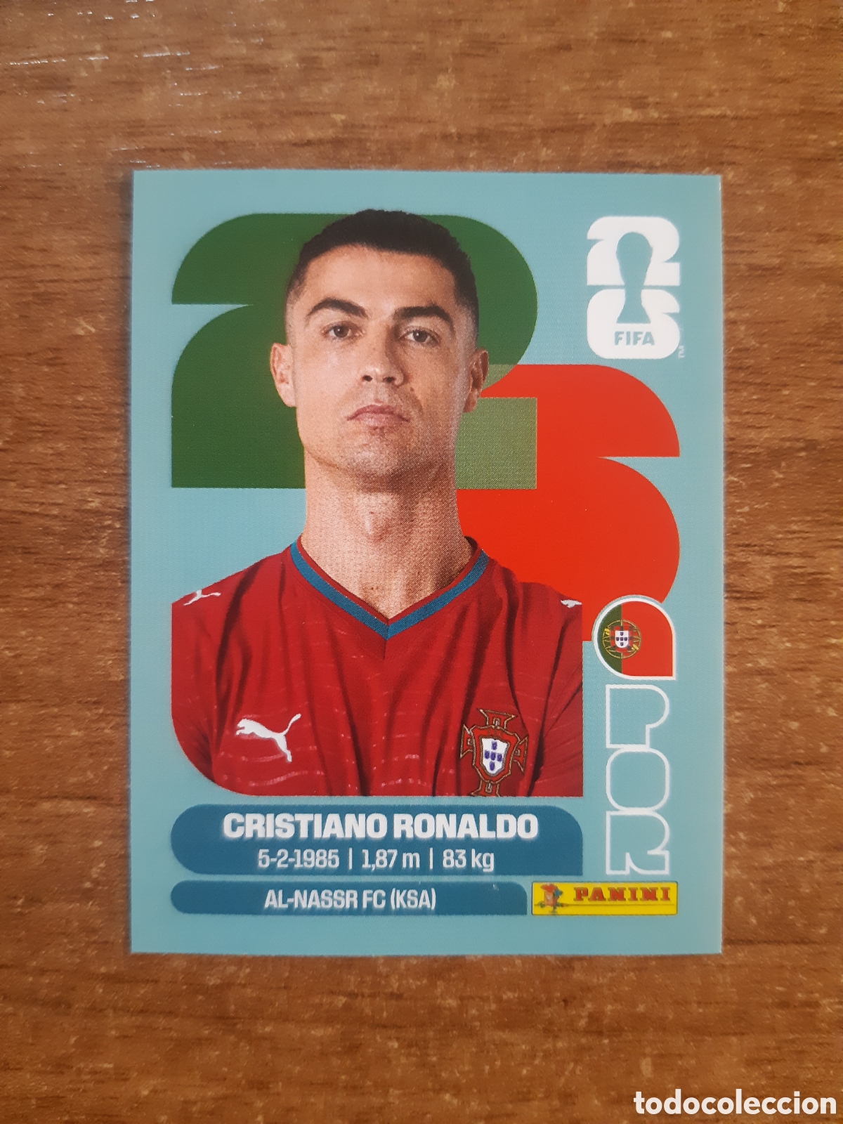 Cromos de F&uacute;tbol: N&deg; POR 15 CRISTIANO RONALDO PORTUGAL MUNDIAL 2026 PANINI. NUEVO SIN PEGAR