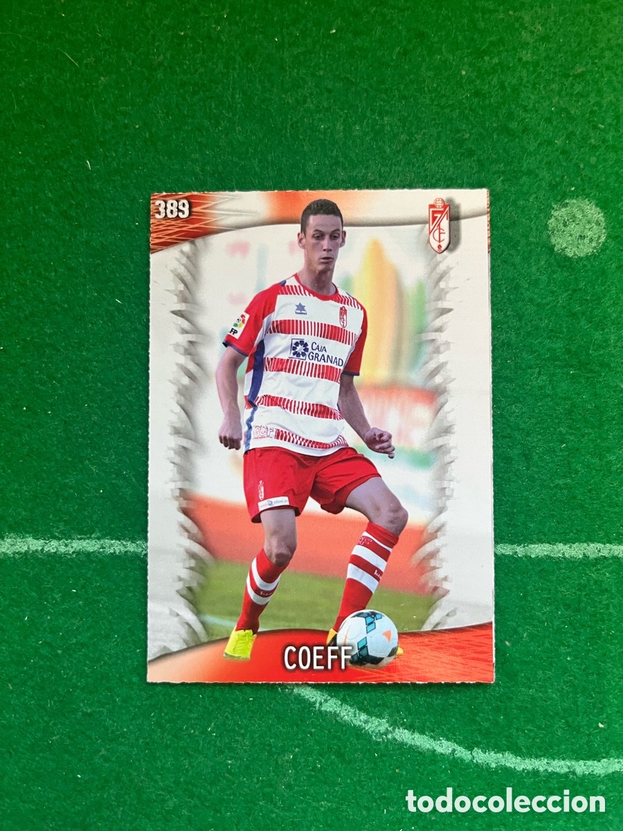 Cromos de F&uacute;tbol: 389 COEFF GRANADA LAS FICHAS DE LA LIGA 2013 2014 MUNDICROMO