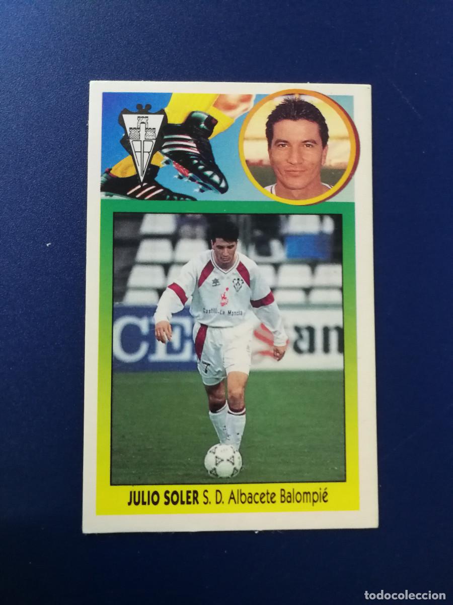 Football Stickers: Julio Soler Baja SD Albacete editorial Este 1993-94, Este 93/94, despegado