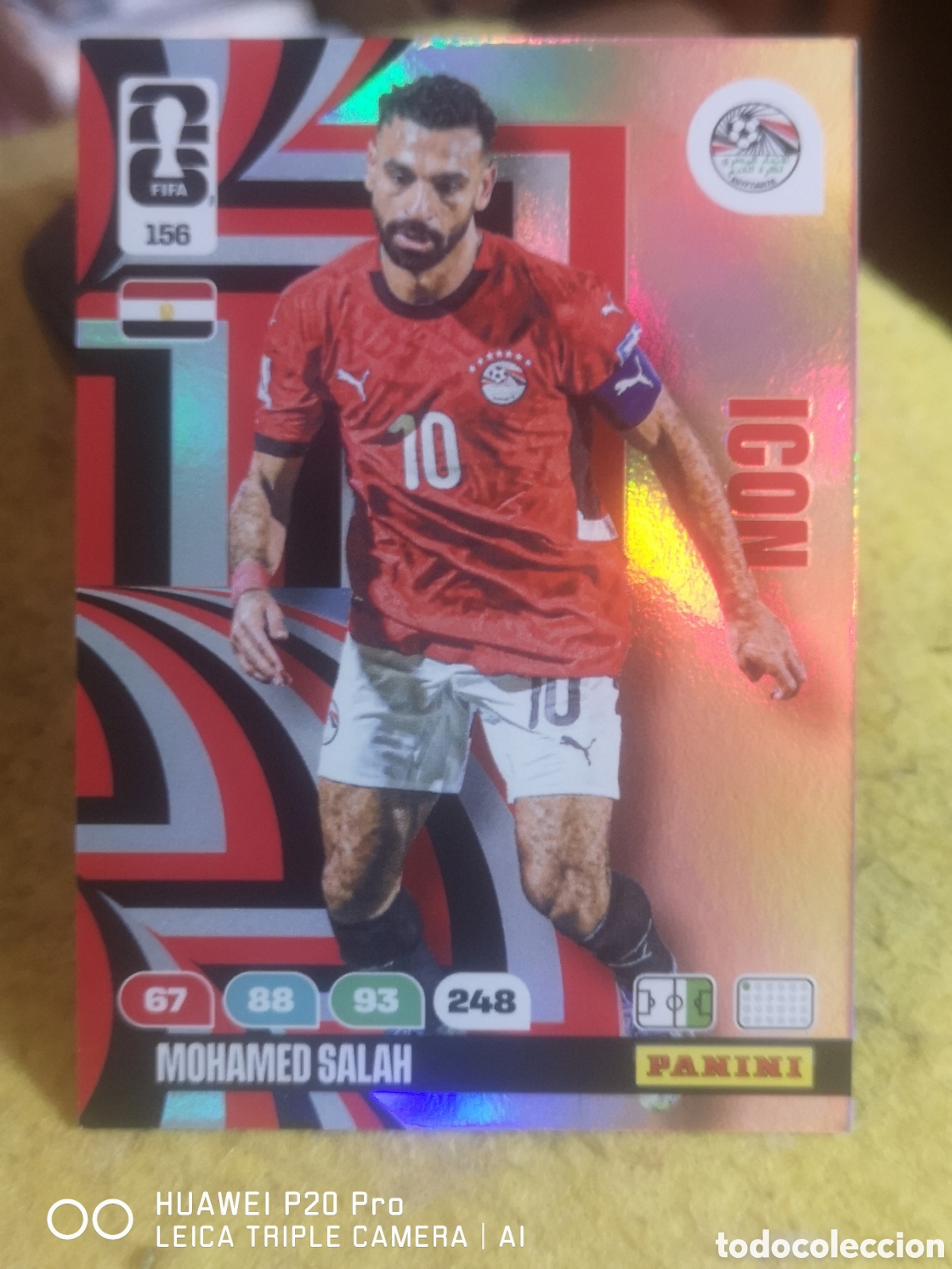 Cromos de F&uacute;tbol: ADRENALYN XL FIFA WORLD CUP 2026 ICON MOHAMED SALAH 156