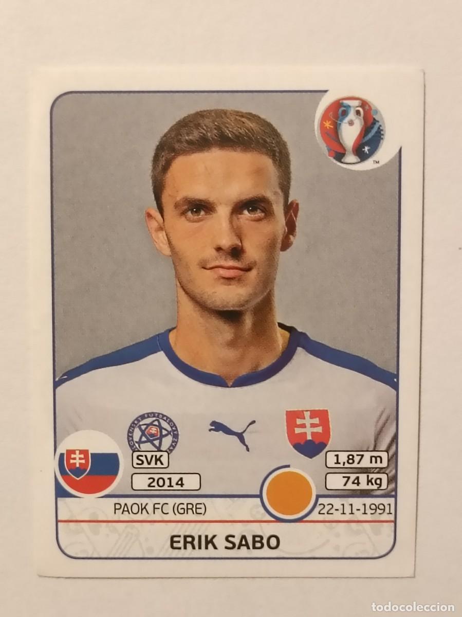 Cromos de F&uacute;tbol: #224 ERIK SABO (ESLOVAQUIA) EURO FRANCIA 2016 PANINI