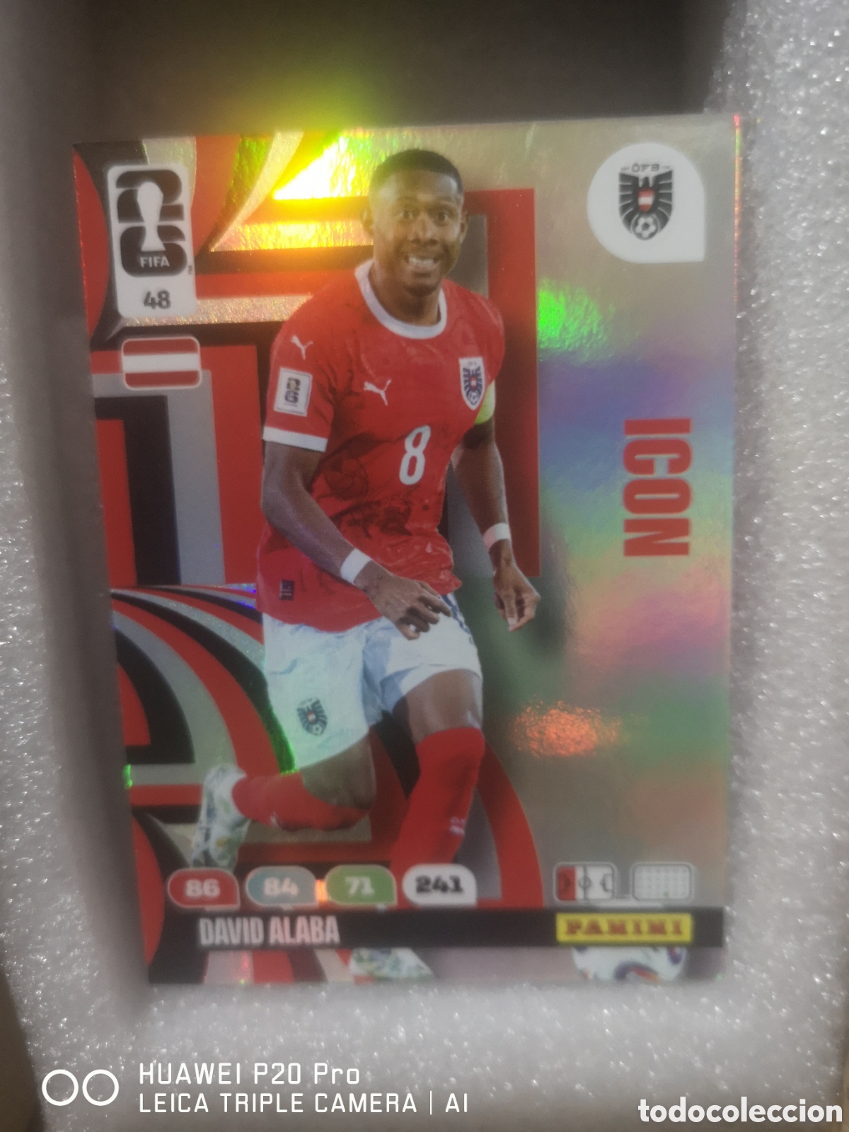 Cromos de Futebol: ADRENALYN XL FIFA WORLD CUP 2026 ICON DAVID ALABA 48 AUSTRIA