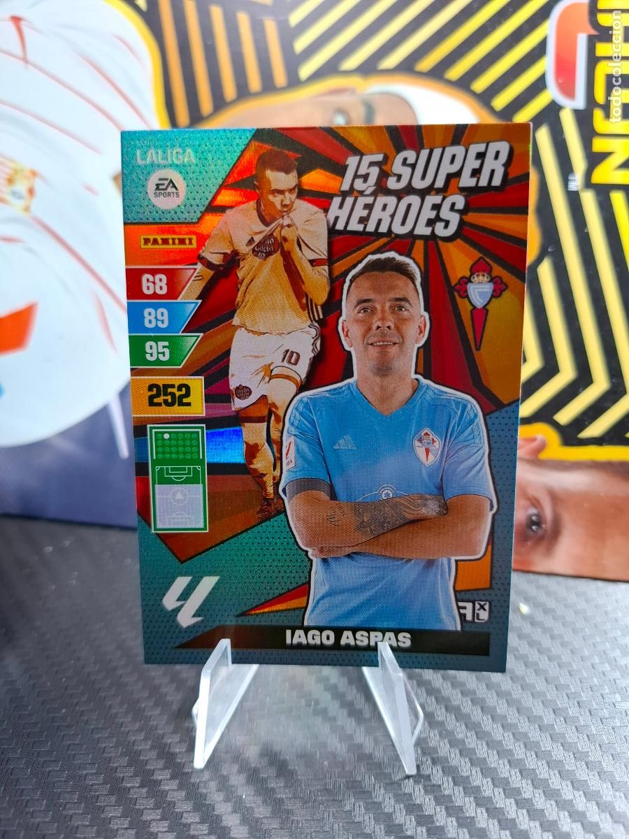Cromos de Futebol: ASPAS CELTA 15 SUPER H&Eacute;ROES ADRENALYN LIGA 2023 2024 23 24 DREAM BOX