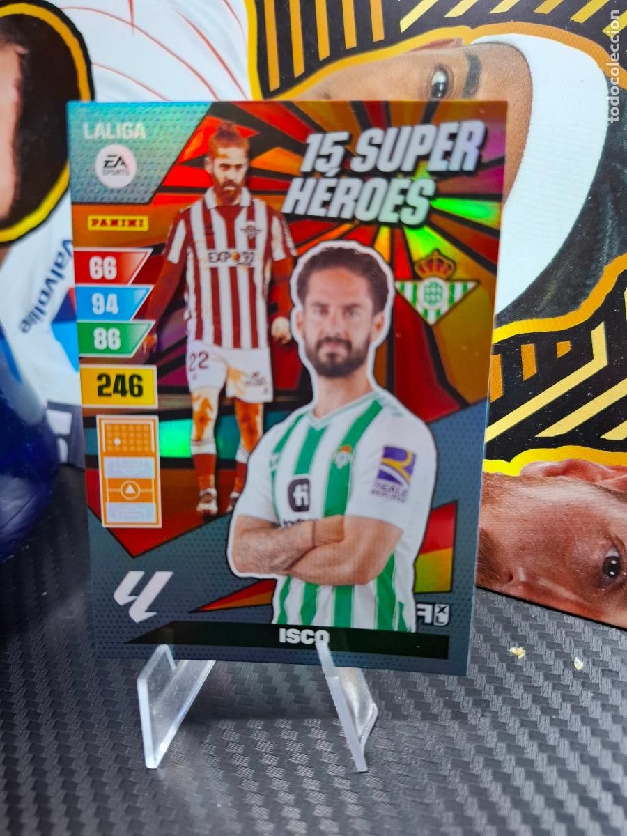 Cromos de Futebol: ISCO BETIS 15 SUPER H&Eacute;ROES ADRENALYN LIGA 2023 2024 23 24 DREAM BOX