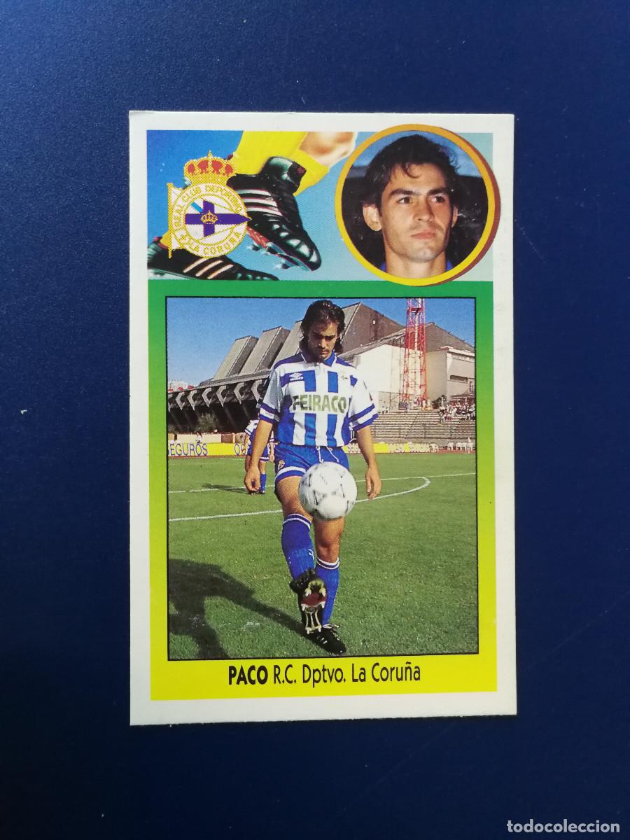 Football Stickers: Paco Coloca RCD La Coru&ntilde;a editorial Este 1993-94, Este 93/94, despegado
